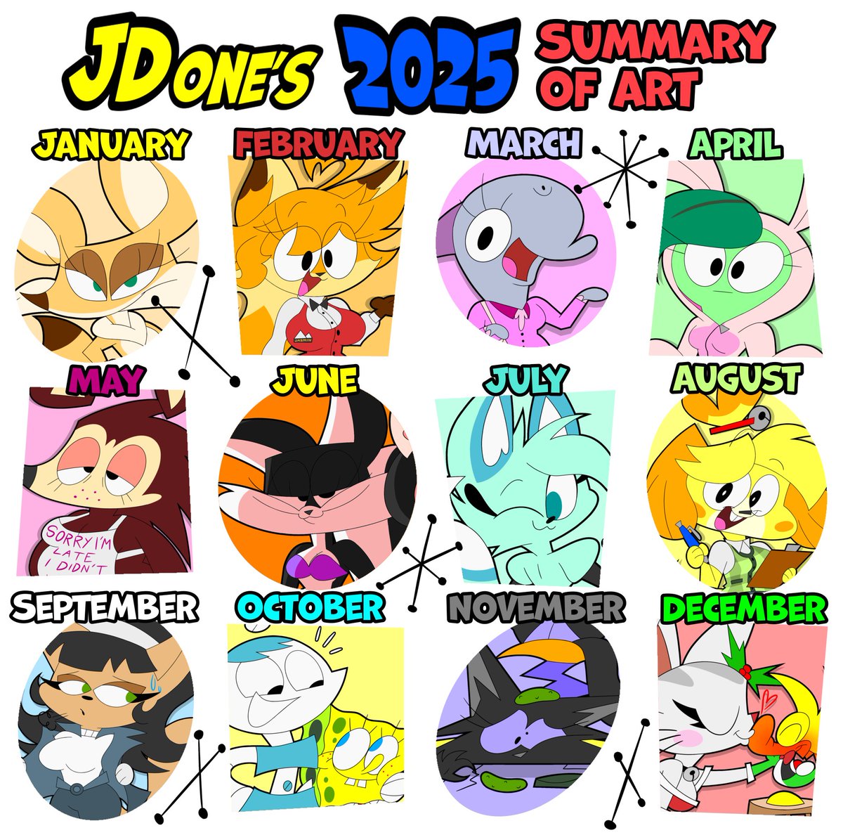 2025 summary of art!
Hopefully I lock in more next year

#2025 #summaryofart #newyears #2026