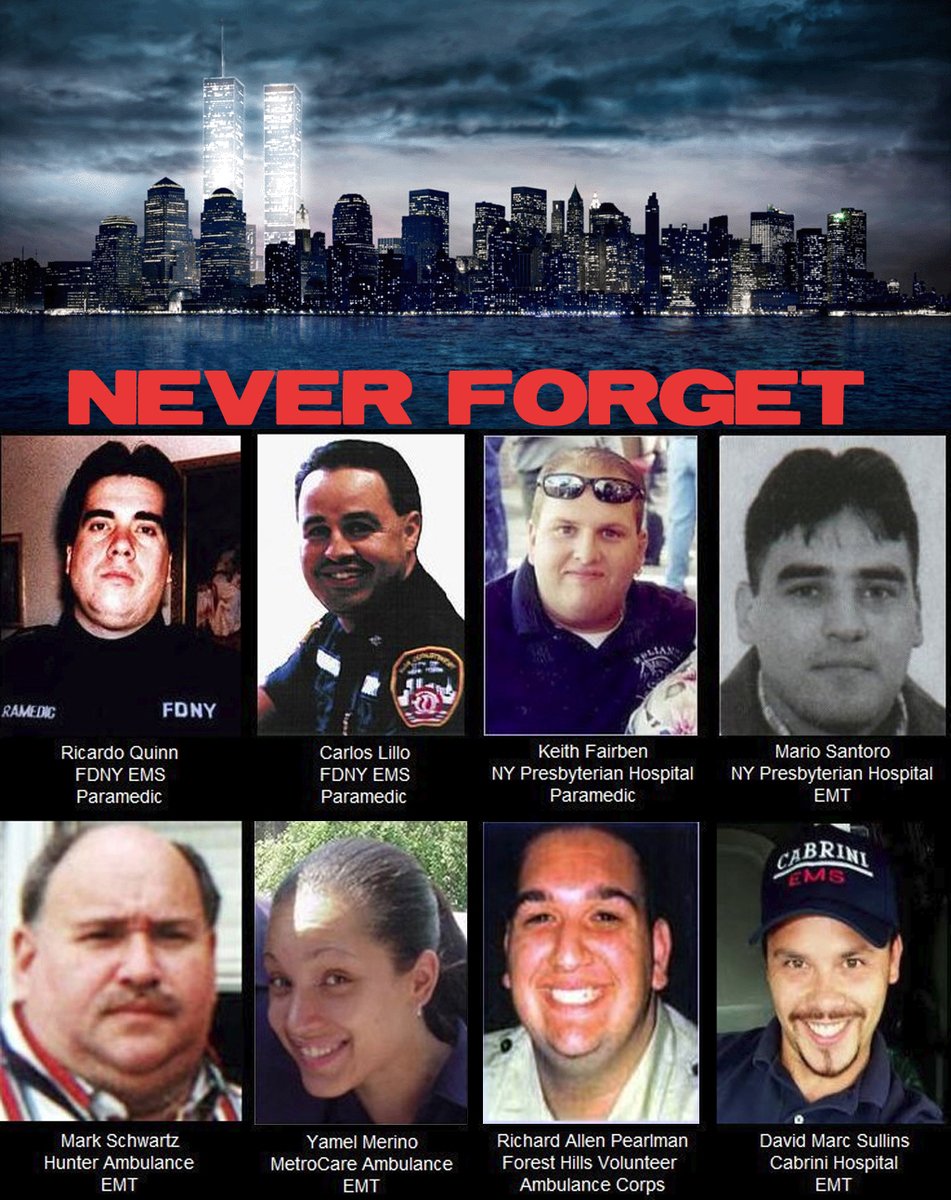 As 2025 comes to a close, we remember all the FDNY EMS and NYC area EMTs, and paramedics who responded to the 9/11 attacks and never came home.
#NeverForget
