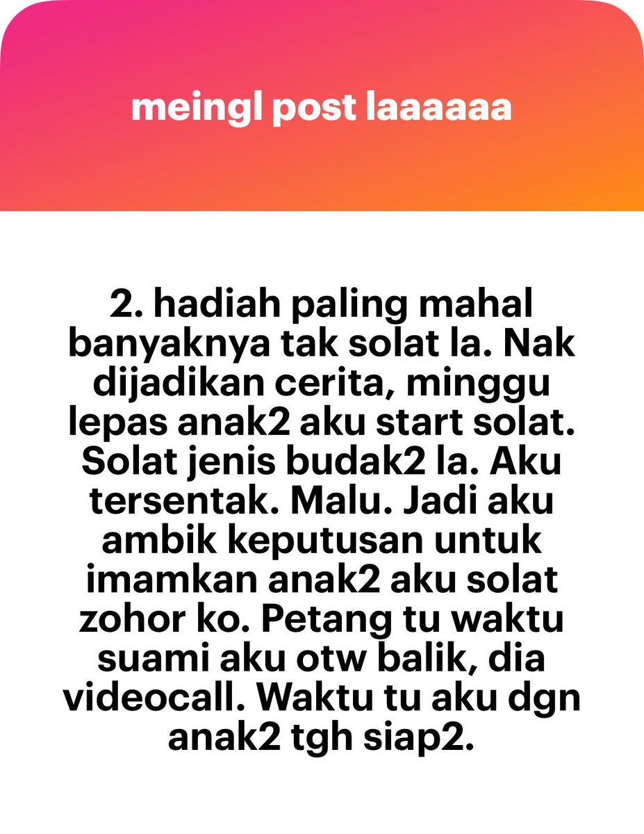 meinmokhtar's tweet photo. Harap 2026 solat semua makin terjaga https://t.co/PZYuN0izwF