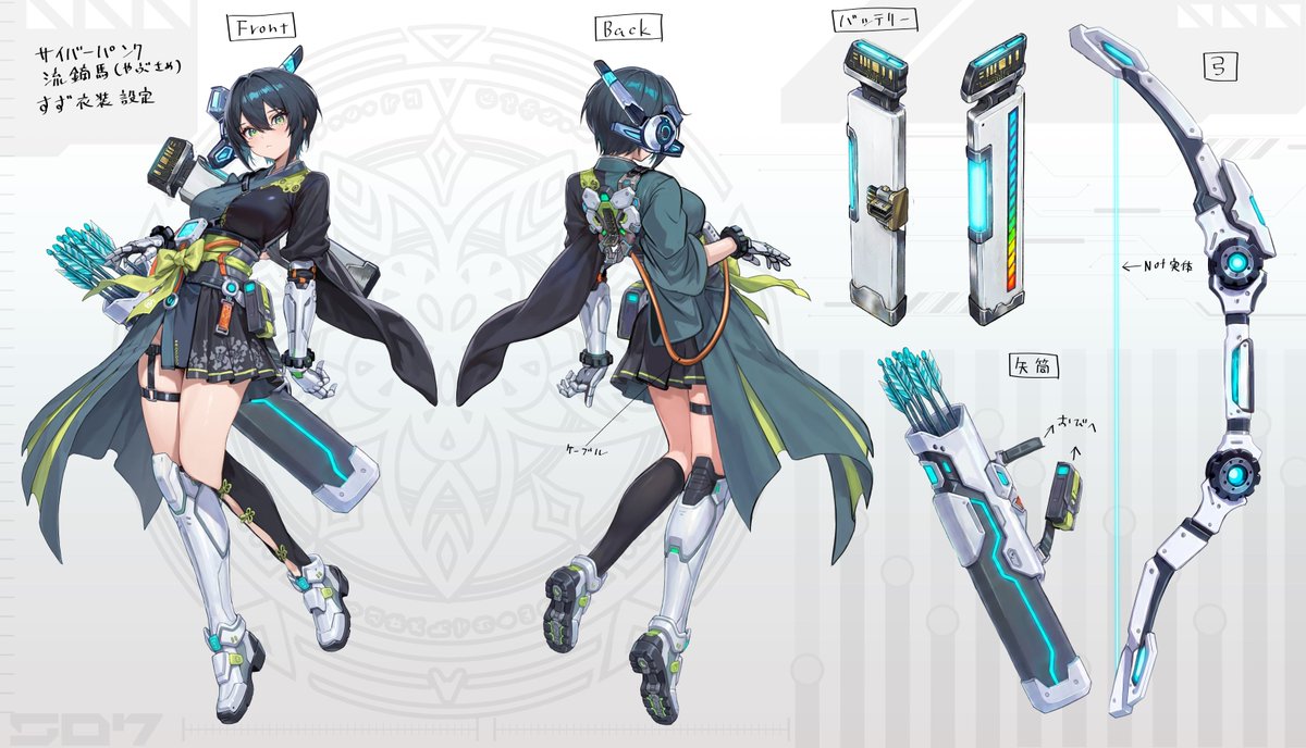 改めてあけましておめでとうございます
午年なのでサイバーパンク流鏑馬すずです
オレンジの紐は帯紐ではなくケーブルです🔋

#HappyNewYear2026