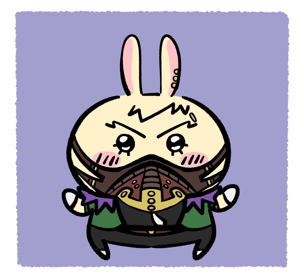 usagi x overhaul !! I’ll re do this later .. happy new years!!   #オーバーホール #overhaul #kaichisaki