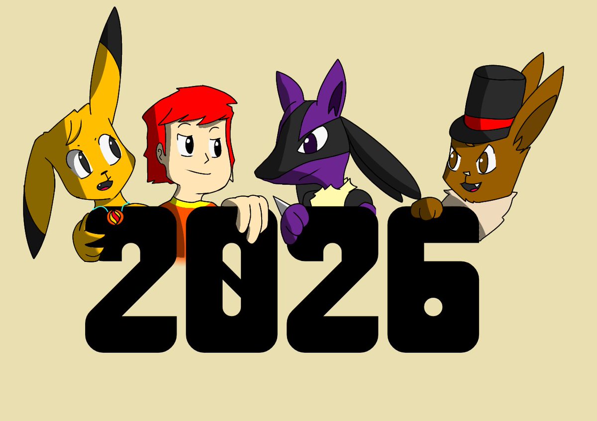 Bueno, no quería terminar l año sin un dibujo de mis grandes amigos que me acompañaron en YT estos años

FELIZ COMIENZO 2026!