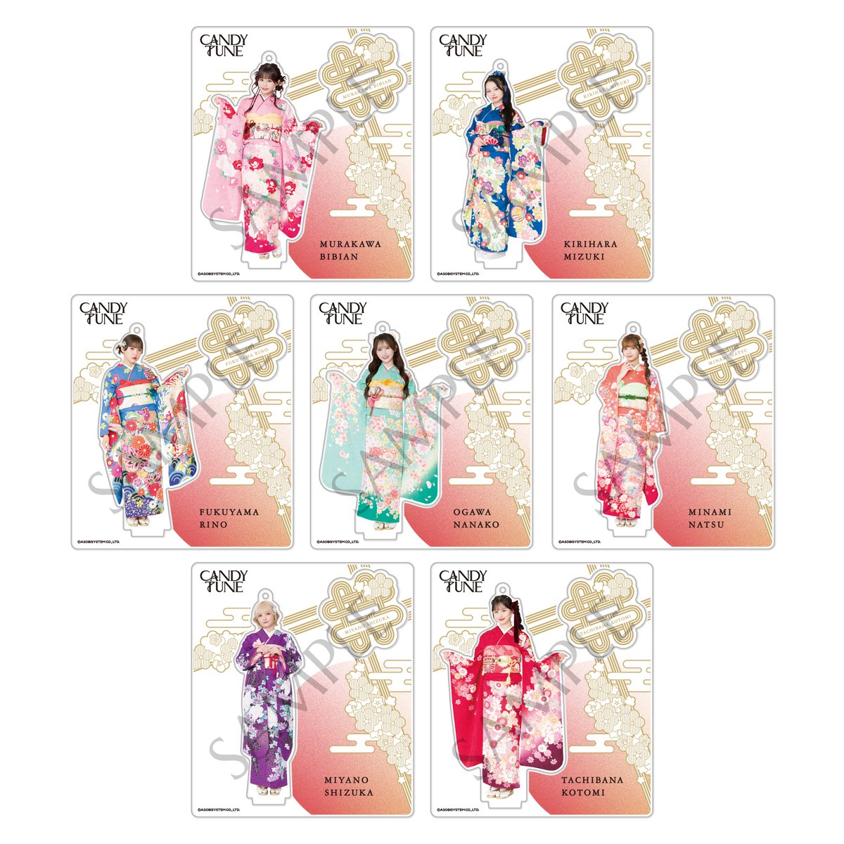 🌅👘 CANDY TUNE グッズ販売中 👘🌅 👘振袖デザイン👘のアクリル