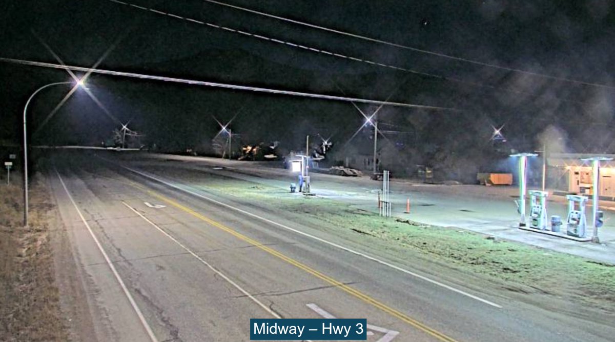 DriveBC's tweet photo. π£οΈ A Look Around BC.
#MidwayBC #BCHwy3
Current conditions as of 8:52pm Wednesday 31 December 2025: partly cloudy and minus 9.
Thursday's forecast: cloudy with a high of minus 1.
https://t.co/MNovn5LekK https://t.co/QZNFX77KpH