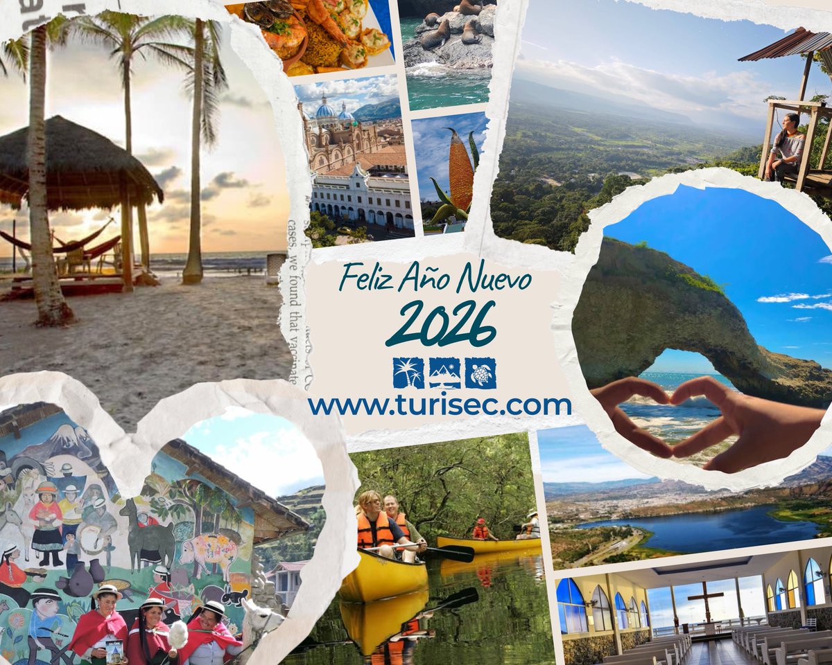 Qué 2026 sea mejor para nosotros, para ustedes, para Ecuador y el mundo.
En turisec.com tenemos 900 temas sobre maravillas del país. Vendrán más, con su apoyo y su fidelidad.
Hicimos ferias que muestran lo diverso de la patria. Se vienen eventos mejores.
¡Felicidades!