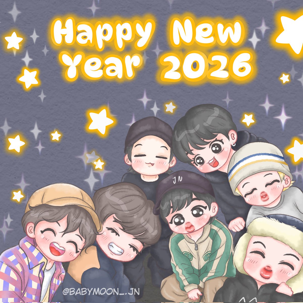 🎇Happy New Year!🎇

#HappyNewYear2026 #BTS #ARMY #digitalart <a href="/bts_bighit/">BTS_official</a>