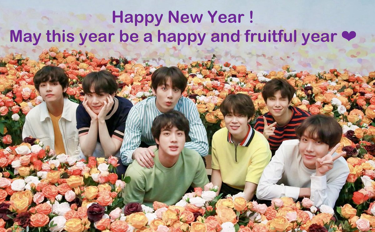 心身ともに元気で 幸せで実り多い年でありますように🫶✨ #방탄소년단_