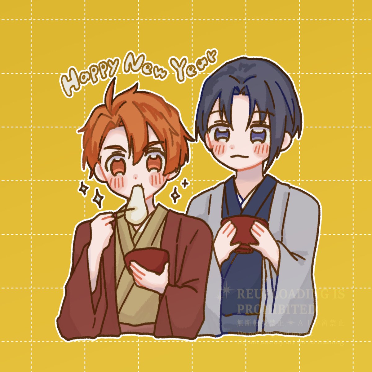 ambi_31's tweet photo. あけましておめでとうございます🎉
みついおオンリーの年になりました🧡💙 https://t.co/kOdE8gW38s