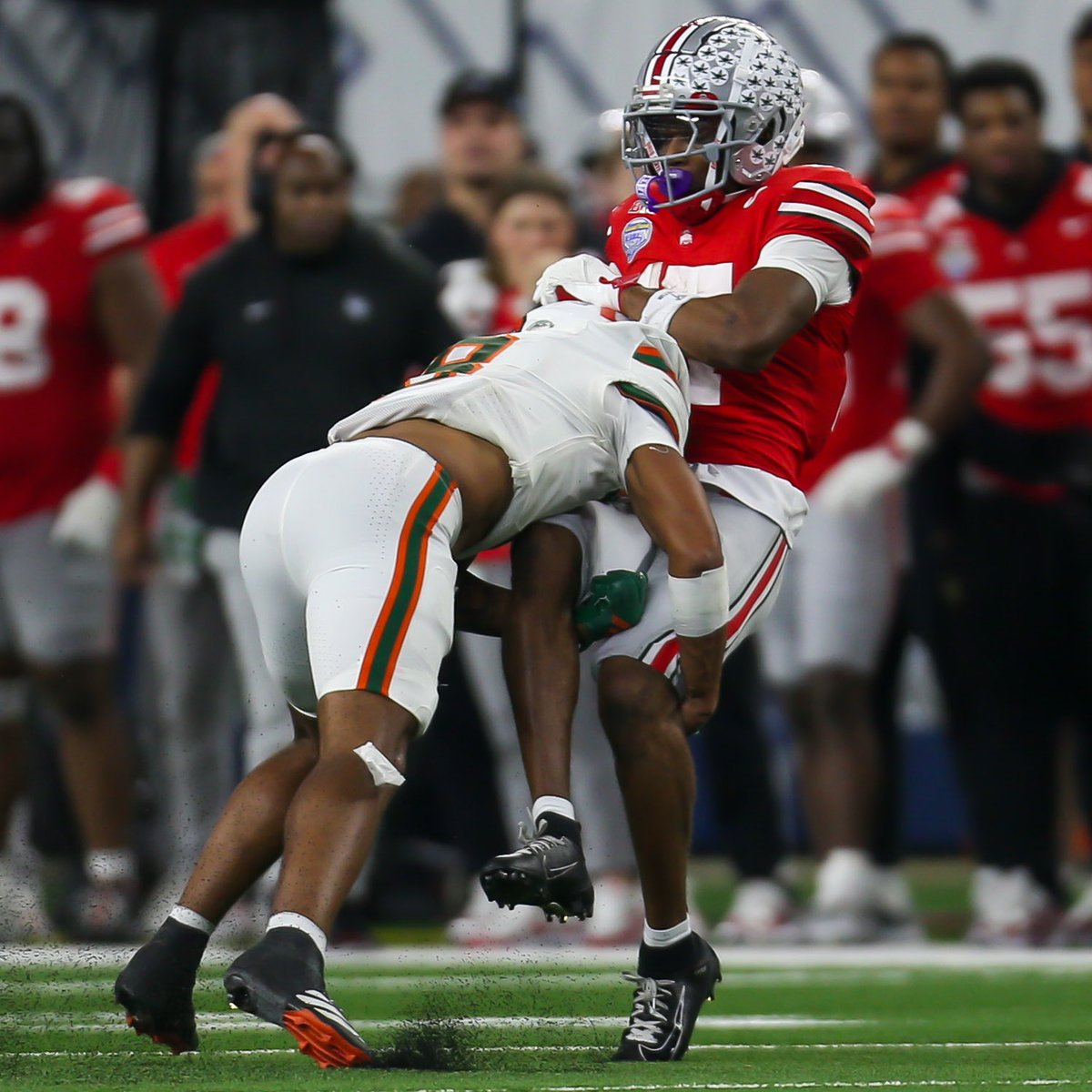 wisejohnp's tweet image. Final pics (batch 2) of the night from Dallas. Miami beats Ohio State in the Cotton Bowl, 24-14. ⁦@wsyx6⁩