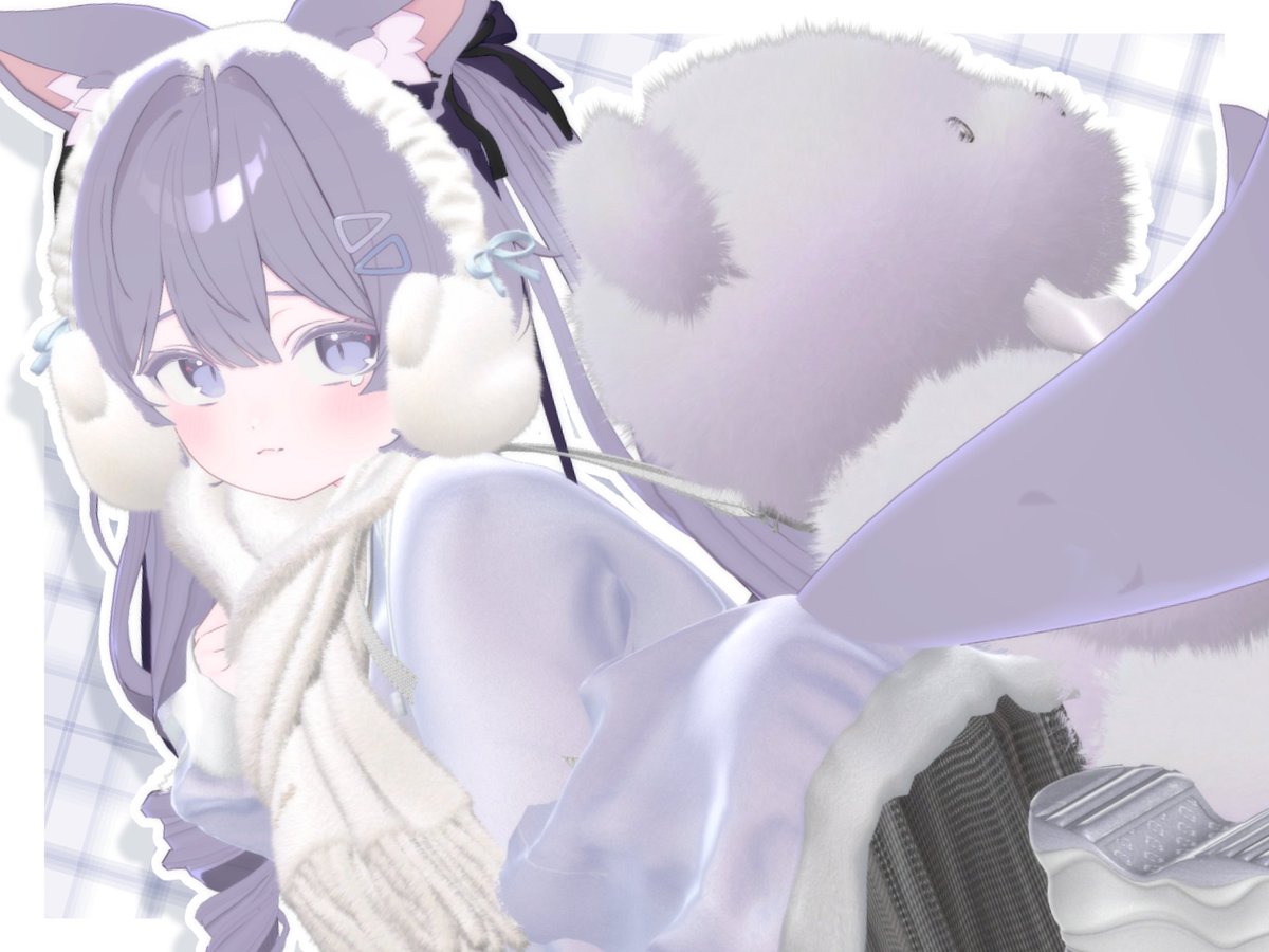 💜🤍💜 #Plum3D #FurryWinks