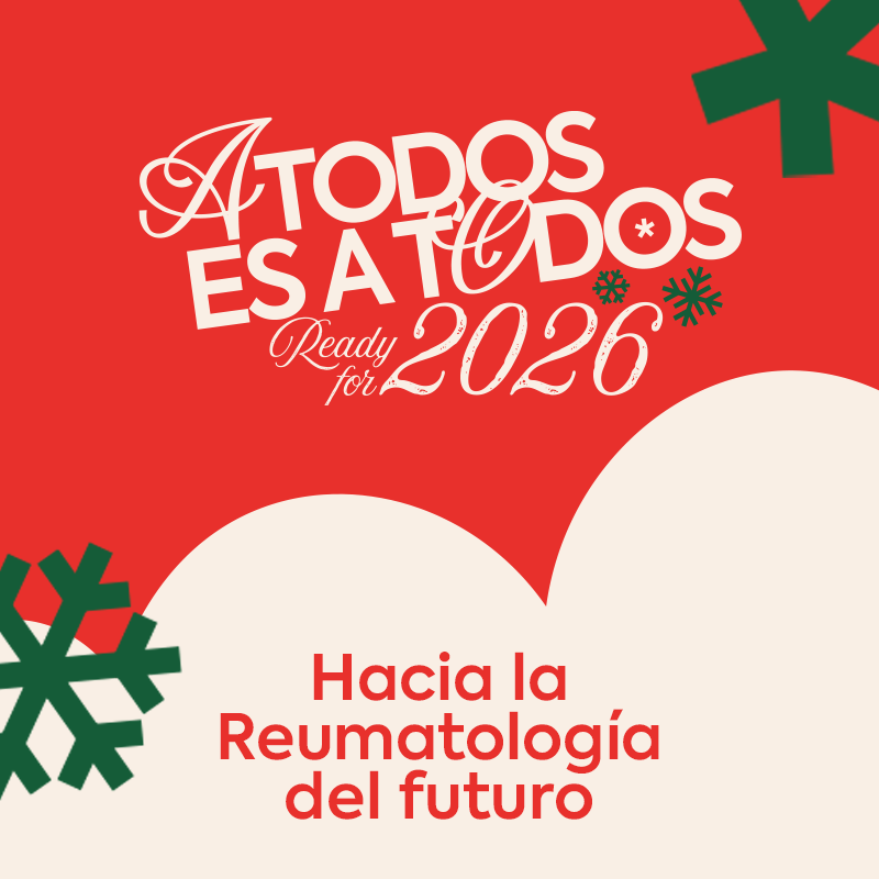 SEReumatologia's tweet photo. ✨ Feliz 2026 ✨

🎄 Con mucha energía y compromiso, damos la bienvenida al 2026, un nuevo año en el que seguiremos trabajando de la mano de los especialistas en Reumatología y  las asociaciones de pacientes para lograr llevar la especialidad a otro nivel. 
 
  ¡Hacia la #Reumatología del futuro!