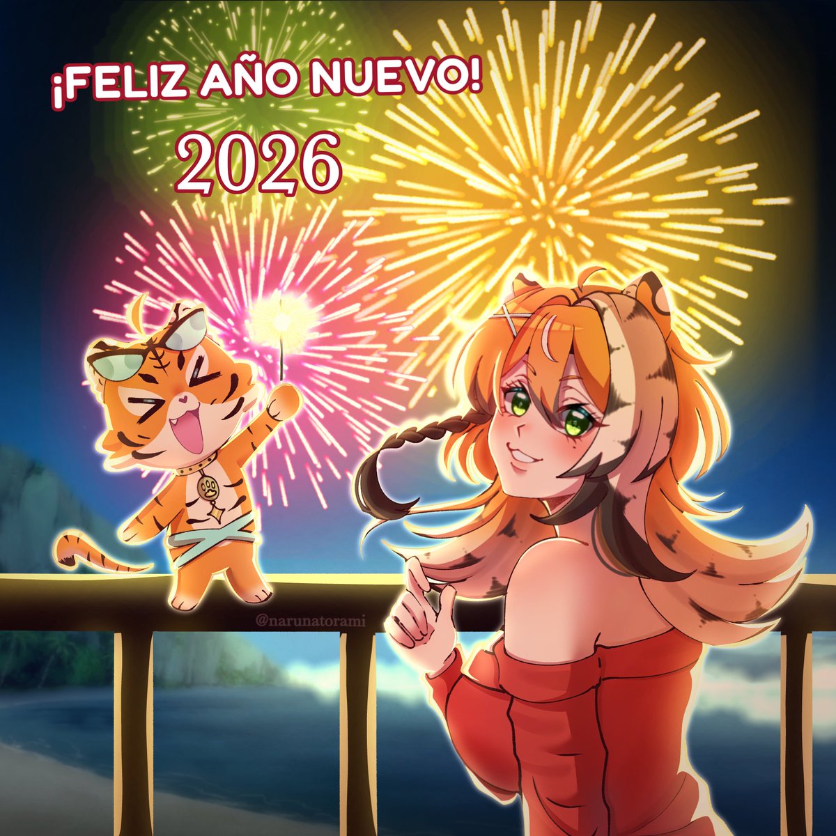 NarunaTorami's tweet image. ✨¡FELIZ AÑO NUEVO! 🎉✨
Quiero expresar mi más sincero agradecimiento por todo el tiempo que hemos compartido y el cariño que me han brindado durante este año. Han hecho que estos días sean realmente especiales 🧡
Espero que sigamos compartiendo y  creando más momento juntos✨