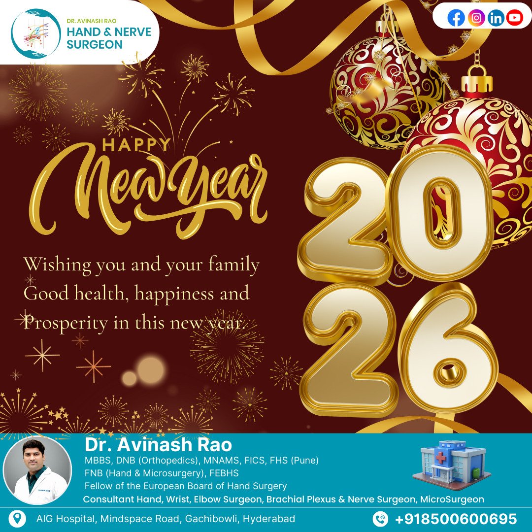 HandSurgeon01's tweet photo. Happy New Year towards a  healing hands and strong nerves! Wishing you all a pain-free and healthy 2026. 
#HappyNewYear #HealthyHands #NerveCare #HandSurgery #2026Goals #HealingJourney  #DrAvinashRao
Call: +91-85006 00695
https://t.co/iiLuCFhAWO https://t.co/jeTnK0hVF4