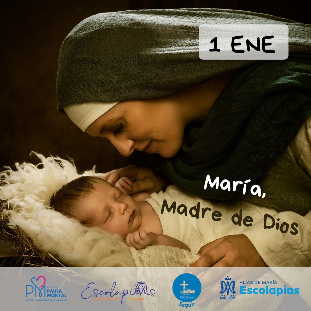 "Las escolapias, apoyadas en la protección de la Virgen María, Madre y educadora de Cristo nos sentimos enviadas por la Iglesia para contribuir, mediante la educación, a la construcción de un mundo más humano, justo y fraterno" (cf. Constituciones 11) #MadredeDios <a href="/hmrescolapias/">Escolapias CGeneral</a>