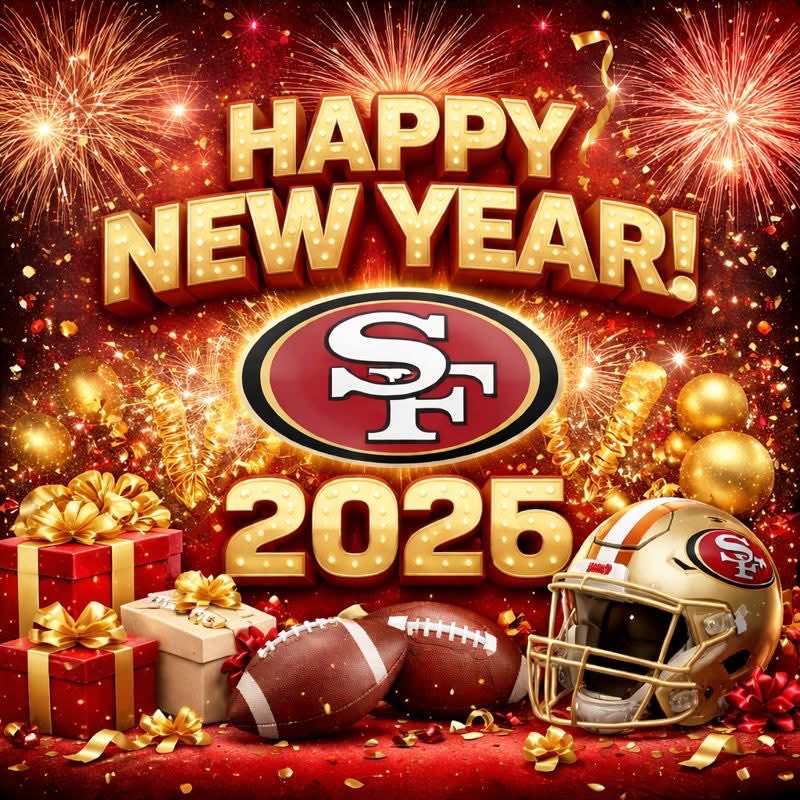 Val9erGrl_in_CA's tweet photo. Wishing you a safe, happy, and healthy #NewYear!
#FTTB #GoNiners @49ers 
@gkittle46 @brockpurdy13 🥳🎉 https://t.co/2RDbG8PxBw