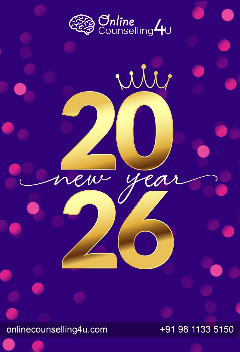 New year.
New mindset.

Same you—just healing, growing, and becoming stronger. 💫

Make your mental health a priority in 2026.
 Happy New Year from OnlineCounselling4U 🎊

#HappyNewYear2026 #MentalHealthFirst #SelfGrowth #OnlineTherapy  #WellbeingGoals #OnlineCounselling4U