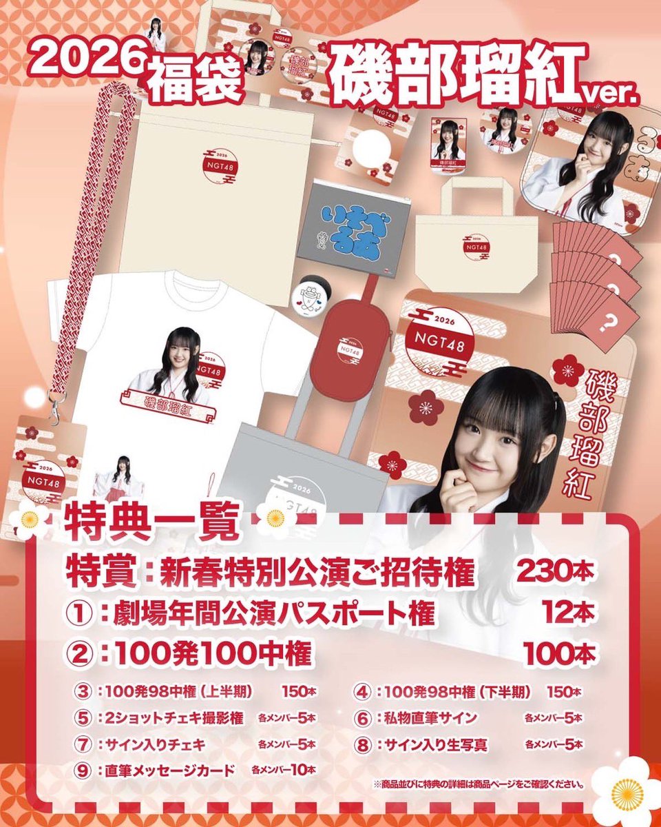 NGT48 サマーバッグ　35,000円　磯部瑠紅　福袋