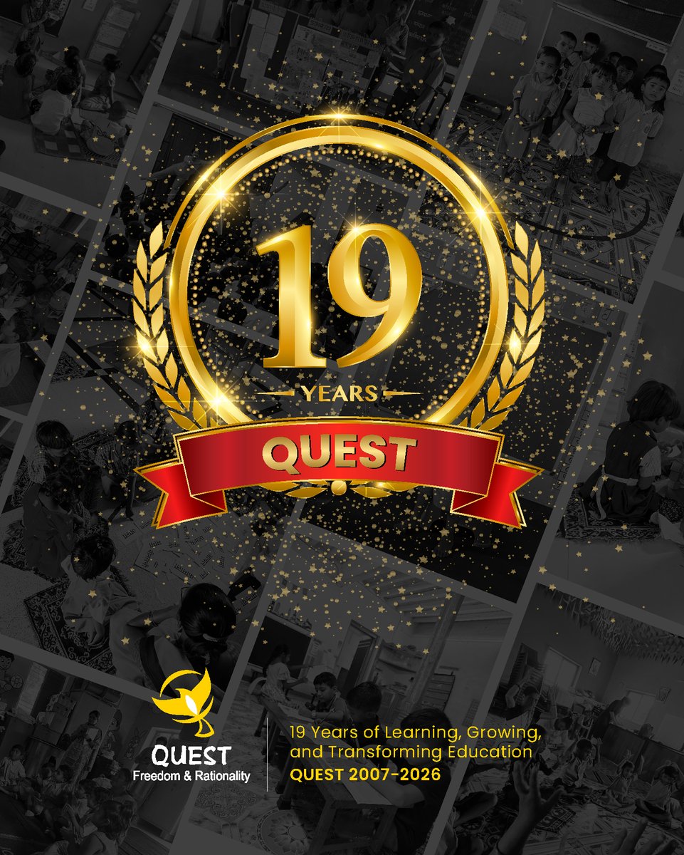 Today marks a significant landmark for us as QUEST completes 19 years! A few passionate persons got together and founded QUEST on January 1, 2007. Their shared vision to bring Quality Education to under-served children continues to guide us even today. #QUESTforQualityEducation