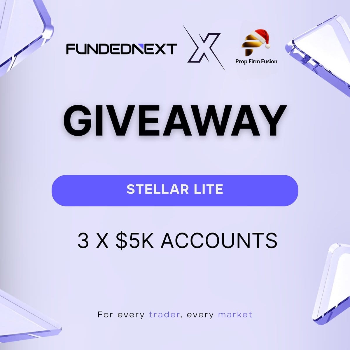 🎁 3 × $5,000 challenges giveaway
In partnership with FUNDEDNEXT 🚀

Steps;
✅Follow <a href="/propfirmsfusion/">PropFirmFusion</a> | <a href="/propfirmsplaza/">Prop Firms Plaza</a> | <a href="/propmatchspot/">Prop Match Spot</a> | <a href="/FundedNext/">FundedNext</a> 

✅Like , Repost 

✅Tag 2 Traders In Comment !

Winners Announcement Soon