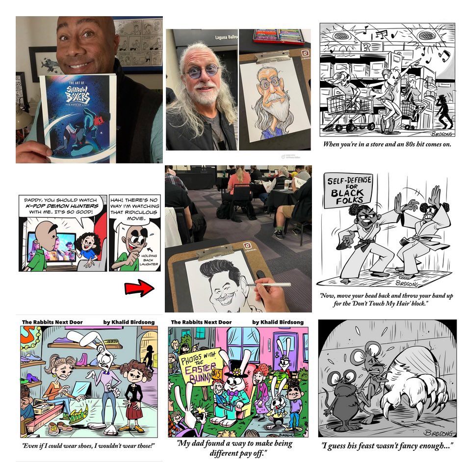 My top nine from 2025! Thanks for sharing an awesome year of drawing comics, caricatures, and promoting creative friends. #comics #art #topnine #artist #gagcartoon #newyear