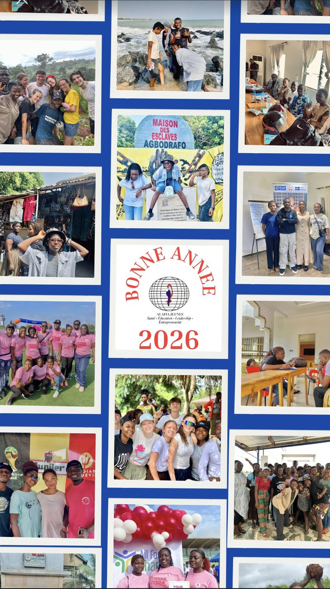 Que cette nouvelle année nous apporte la paix, la force, la grâce et l’audace d’aller encore plus loin ensemble. Continuons à croire, à agir et à impacter positivement notre génération. Bonne année 2026 !

<a href="/AlafiaJeunes/">Alafia Jeunes</a> <a href="/OngAlafia/">ONG ALAFIA</a> 
#nouvelleannee #2026year