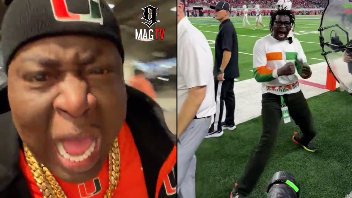 BlackInkChi's tweet image. SEE VIDEO HERE: youtu.be/TbyYrSXWIl0

Trick Daddy &amp;amp; Michael Irvin Go Crazy After Miami Hurricanes Defeat Ohio State Buckeyes! 🏈

#trickdaddy #michaelirvin #miamihurricanes #ohiostate