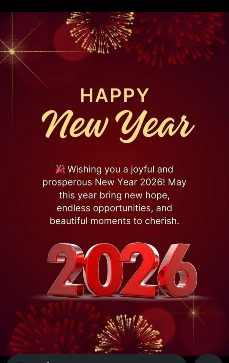 iamnagababus's tweet photo. 2026 నూతన సంవత్సర శుభాకాంక్షలు 💐 

Wishing everyone a joyous and very Happy New Year 🥳

#HappyNewYear https://t.co/amq0awpFb9