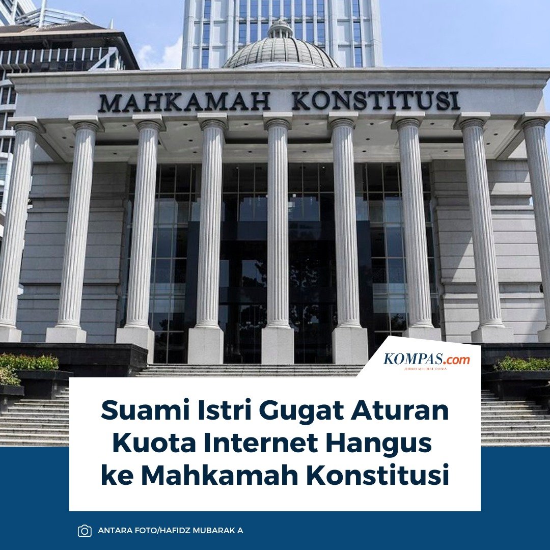 Suami Istri Gugat Aturan Kuota Internet Hangus ke Mahkamah Konstitusi 

Baca di: nasional.kompas.com/read/2025/12/3…