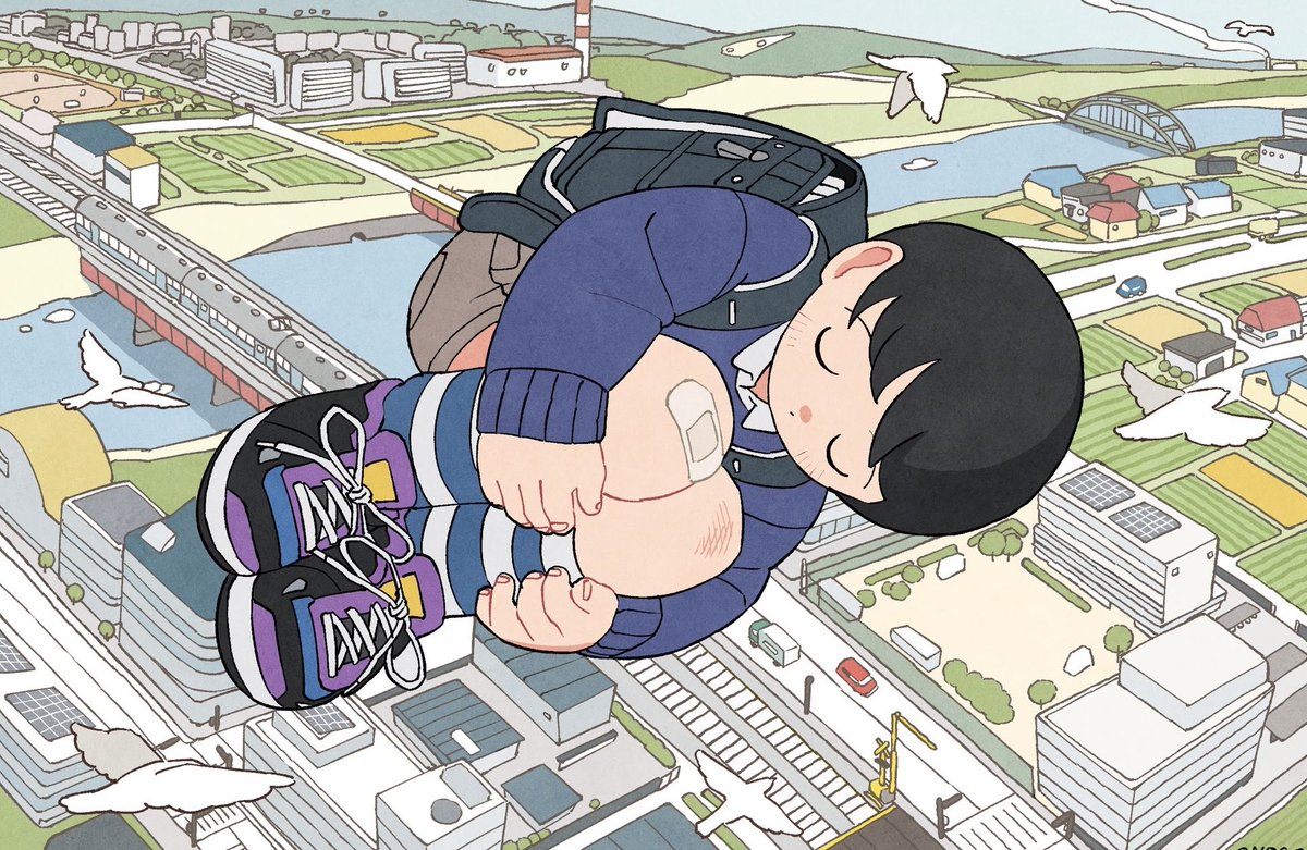 「背景を描くのが楽しかった一年だった #2025年自分が選ぶ今年の4枚」|ONOCOのイラスト
