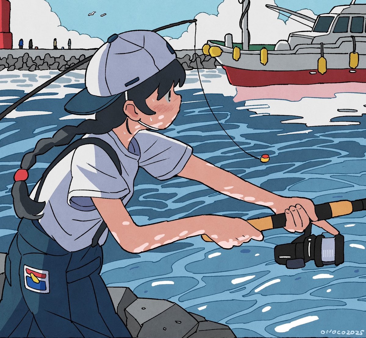 「背景を描くのが楽しかった一年だった #2025年自分が選ぶ今年の4枚」|ONOCOのイラスト