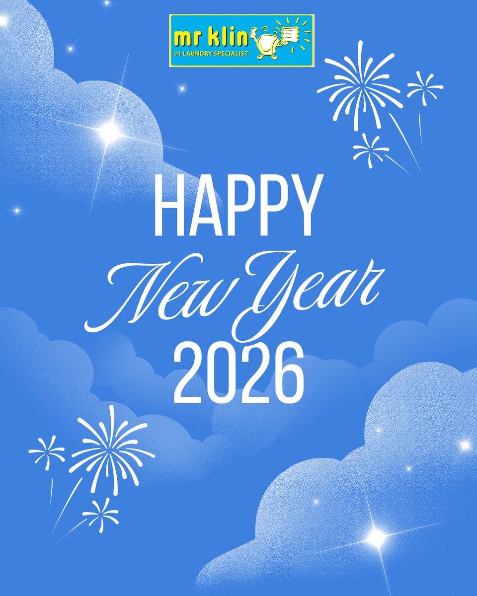 Happy New Year from MR KLIN! 🎉

To new adventures and fresh beginnings in 2026. 🥂

#franchiselaundry #usahalaundry #bisnislaundry #waralabalaundry #franchiselaundryjakarta