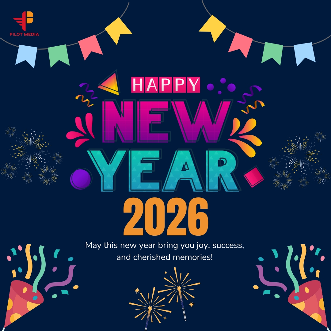 PilotMedia1's tweet photo. 🎉 Happy New Year 2026!
New year. New stories. New possibilities.
— Team Pilot Media 🚀 https://t.co/CgvTAF7KKu