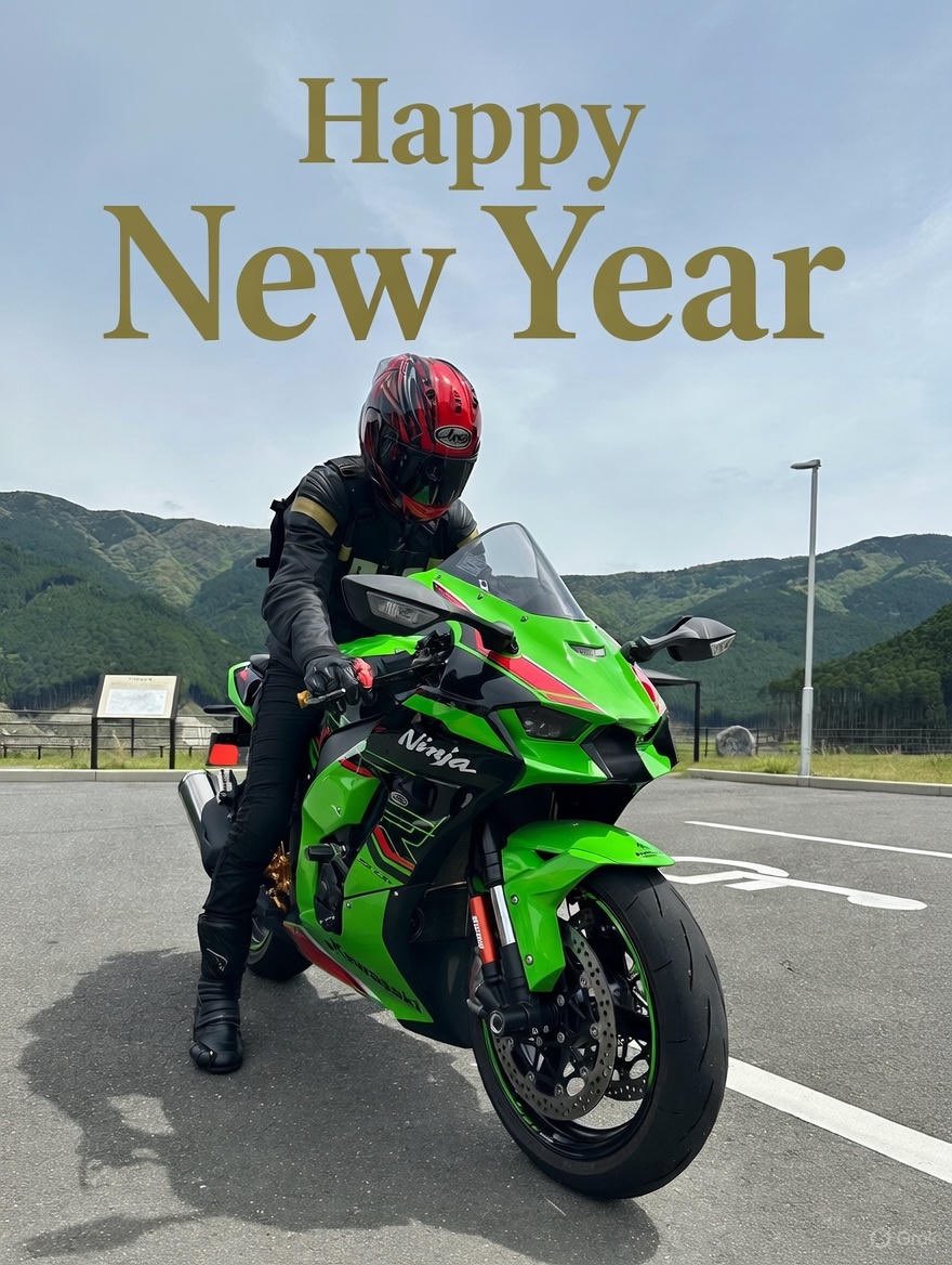 明けましておめでとうございます！ 2026年、Kawasaki Ninja ZX-10Rで