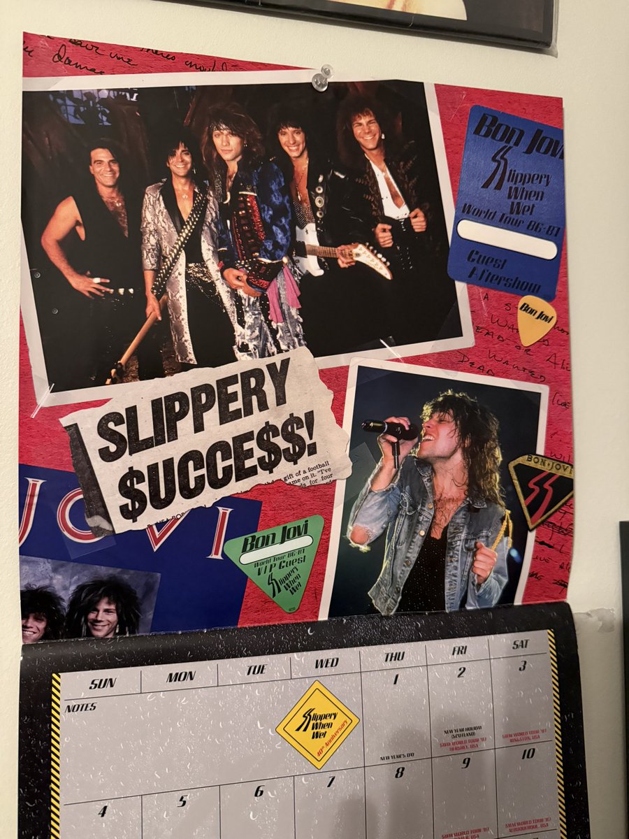 Jerrybraden92's tweet photo. Welcome January!

2026 is gonna be a great year for Bon Jovi!

This year, we celebrate 

40th Anniversary of Slippery When Wet

25th Anniversary of One Wild Night Live

10th anniversary of This House is Not For Sale

And most importantly: SEEING THE BAND BACK ONSTAGE

#BonJovi https://t.co/fI7rN71Sl8