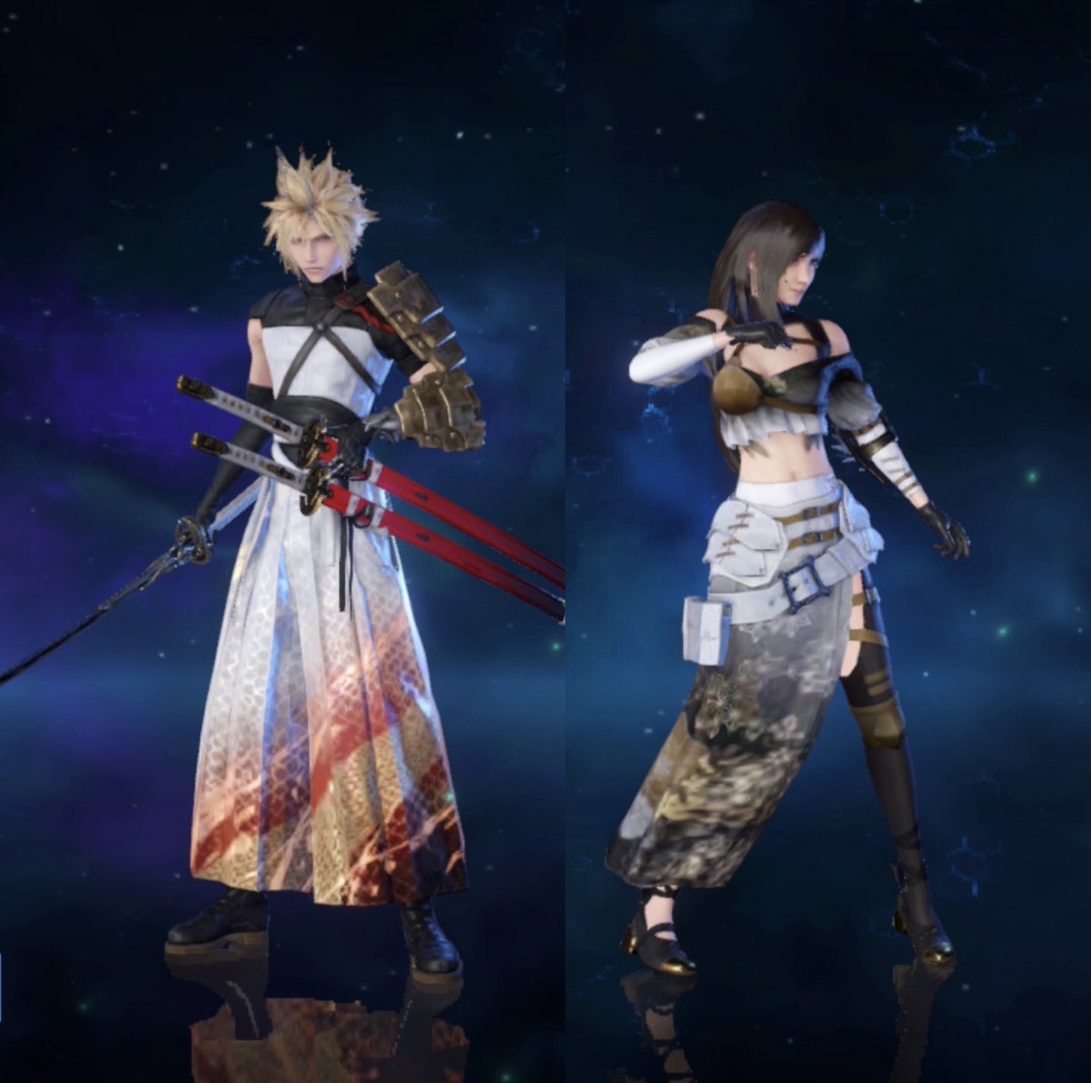 ティちゃんの金華の晴れ着はクラウドの祝賀の戦装束とお揃いかな🎍

#FF7 #FF7エバークライシス  #FF7EC  #FF7EverCrisis #エバクラ