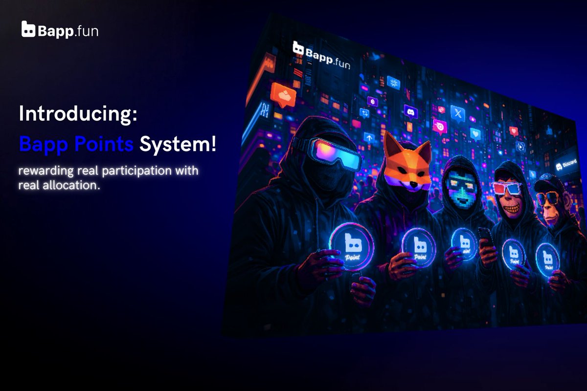 NFTCollectors__'s tweet image. BAPS rewards community members for creating, growing, and engaging on @Bappfun. Top benefits for active creators:

- Bappfun OG NFT
- $BAPP token allocation
- Exclusive privileges and advantages on Bappfun

Join now, start creating, and earn BAPS! 

Link: baps.bapp.fun/MTUwNjE2