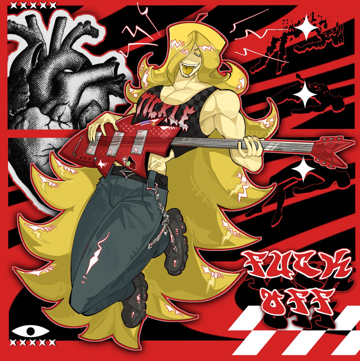 BluinBinary's tweet image. final art of the year 🎸 
#art #ocs #artmoots