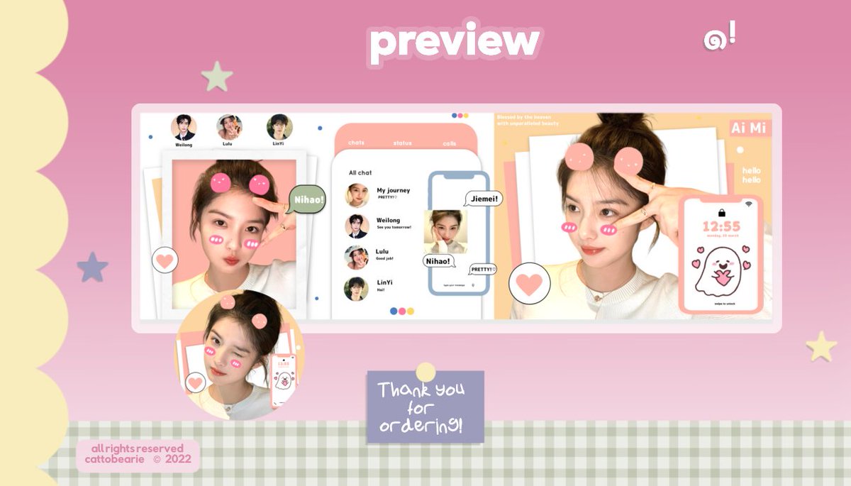 aimiiw's tweet photo. Tahun yang baru, layout pun harus baru juga. Layout cantik ini dari Caca @cattobearie 🥺🤍
Sangat sukaaa. Makasih yaaw duo bucinn @zhaojmai @weilongb<3 https://t.co/i38PCTAmPY