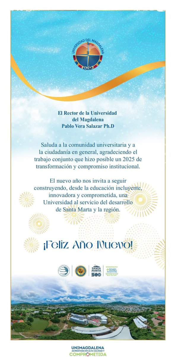 *FELIZ AÑO NUEVO*

📖✨ Cerramos un año de retos, aprendizajes y sueños compartidos, donde el conocimiento transformó vidas y el compromiso colectivo dejó huella en nuestra región.

Que el 2026 nos encuentre unidos, con grandes propósitos y construyendo futuro. 🚀

¡Feliz y