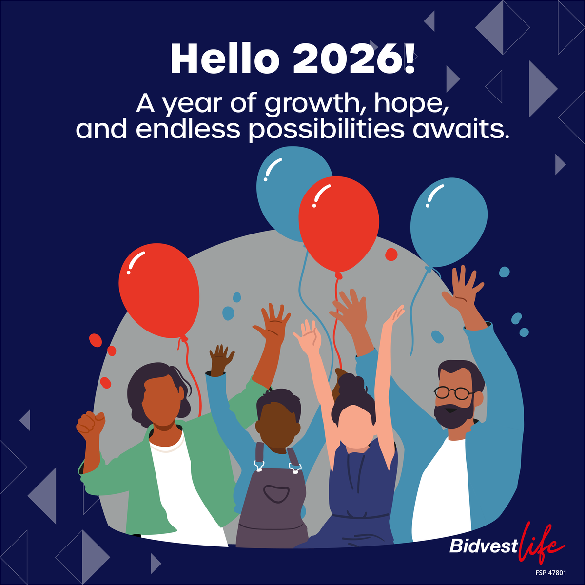 A new year is a chance for fresh beginnings. May 2026 bring success, positivity, and memorable experiences for you and your loved ones. #NewYear #Success #NewOpportunities #BidvestLife