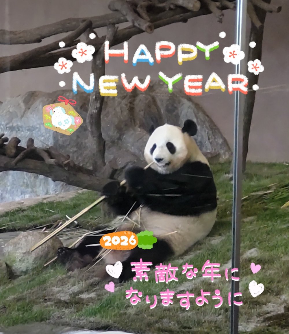 🐼友の皆さまにはいつも大変お世話になりありがとうございます🐼
今年もどうぞよろしくお願いします🐼