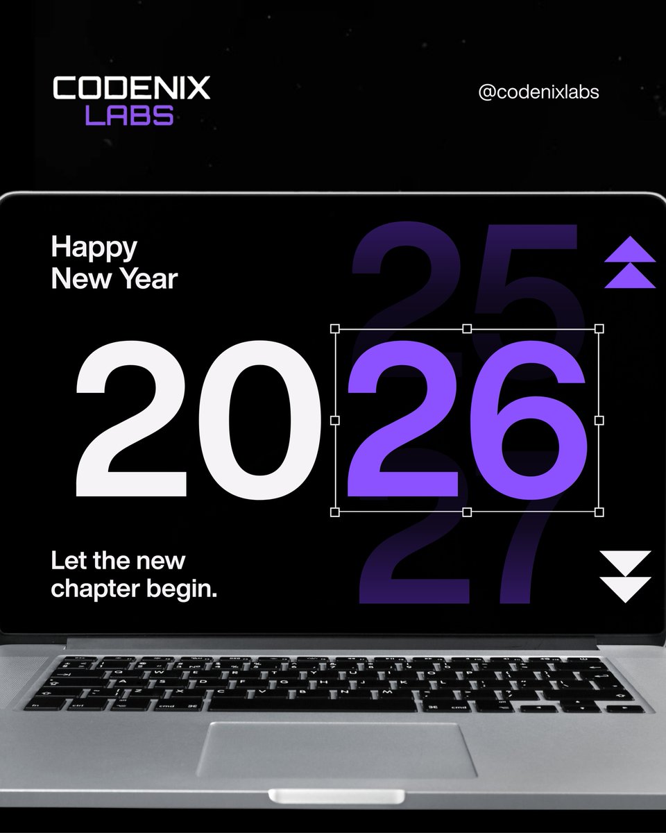 codenixlabs's tweet photo. New year. Bigger visions.
At Codenix Labs, we turn ideas into scalable digital realities.
Let’s build what matters. 🚀
#NewYear2026 #CodenixLabs #TransformingVisions https://t.co/IQiLsuxqlg