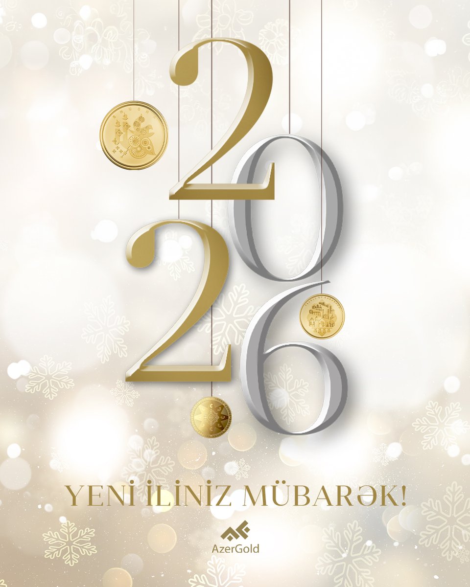 Azergold_QSC's tweet photo. Yeni iliniz mübarək! 

#AzerGold #Azərbaycan #Azerbaijan #Baku #Bakı #Yeniil https://t.co/44ZmJYWrlv