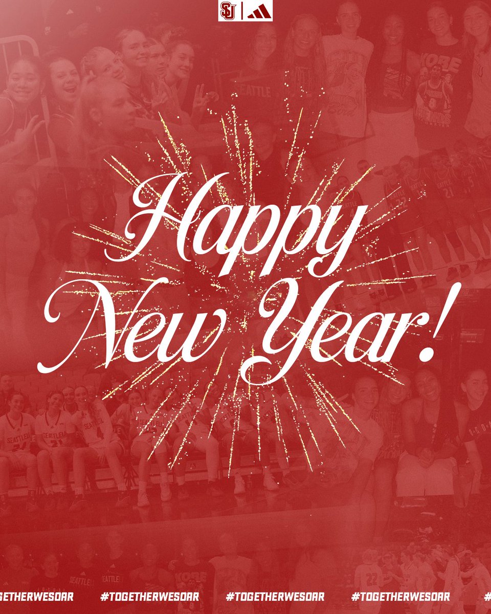 seattleu_wbb's tweet image. Wishing you a happy 2026 Redhawks!🎆🎉

#TogetherWeSoar