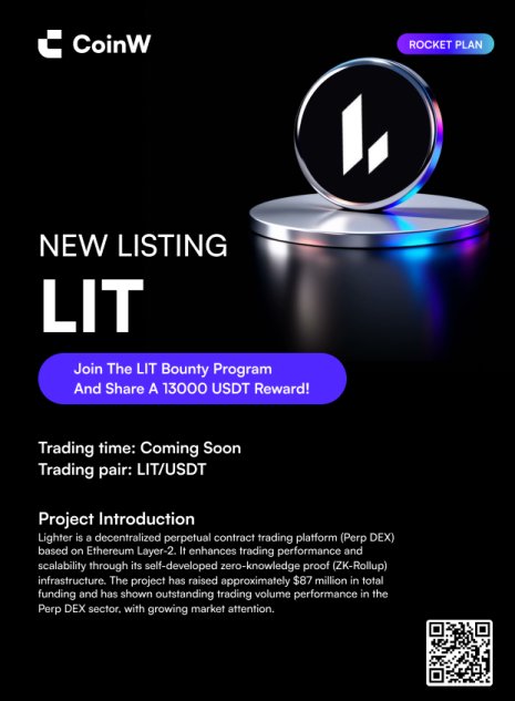 Nithin_831's tweet photo. Rocket Plan is live on CoinW 

Built for new listings  pre-set your strategy and let trades execute automatically when trading opens. No chart watching, no timing stress.

Alpha moves fast. Rocket Plan keeps you ready.

$LIT is next 👀
👉 https://t.co/TGdhFrEyht https://t.co/3mshUCD2j4