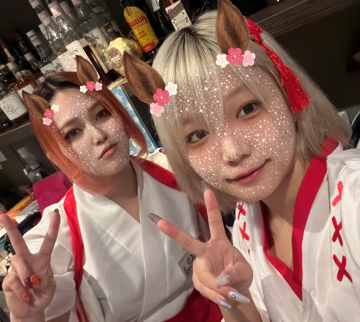 marshmalloworld's tweet photo. あけましておめでとうございます⛩
トリハピオープンです！🎍

クインちゃん　まこ
17時〜、ういちゃん えむきゅん

本日の刺身は
カンパチ¥1,100です🐟

お待ちしております🙇‍♀️
@stitch_face_02 https://t.co/yn0J2PdFau