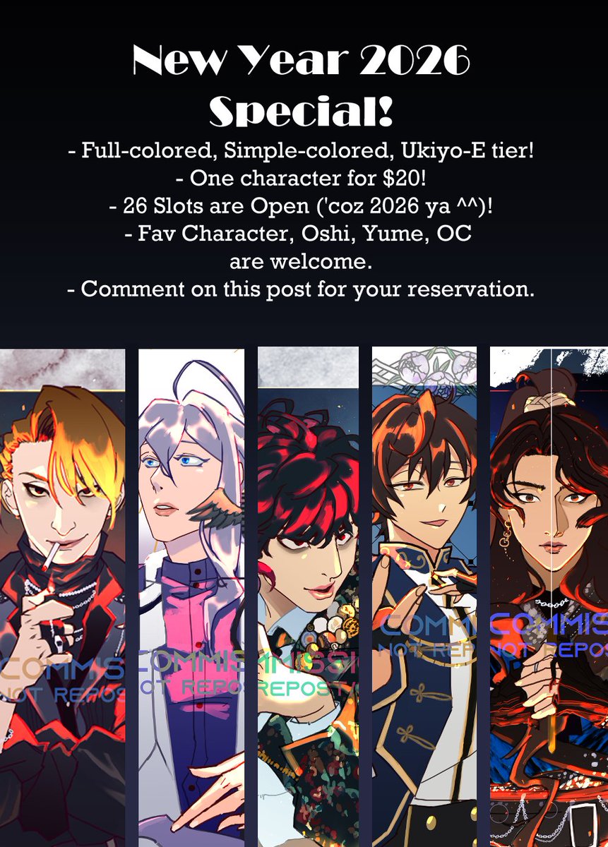 Kat 💜 January Promo Commission Slots: Open💜 tweet media