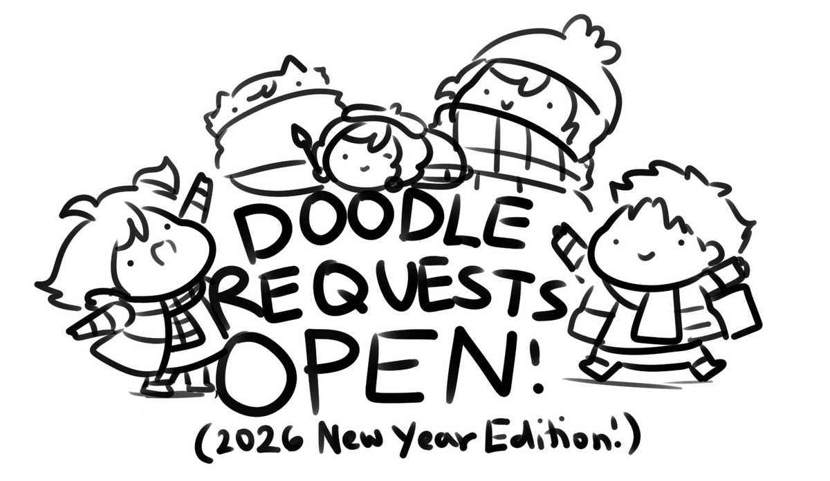 My New Year's Resolution is to draw more stuff! That also means...

DOODLE REQUESTS OPEN THIS 2026!

No specific theme, just feeling like drawing stuff <3
#FateGO #FateGrandOrder #FGO