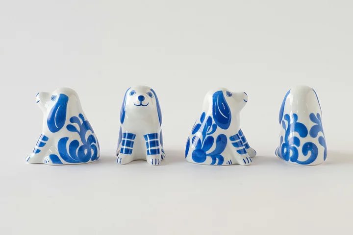 ブルーが映える干支シリーズ、可愛すぎる。全部揃えて並べるの圧巻…