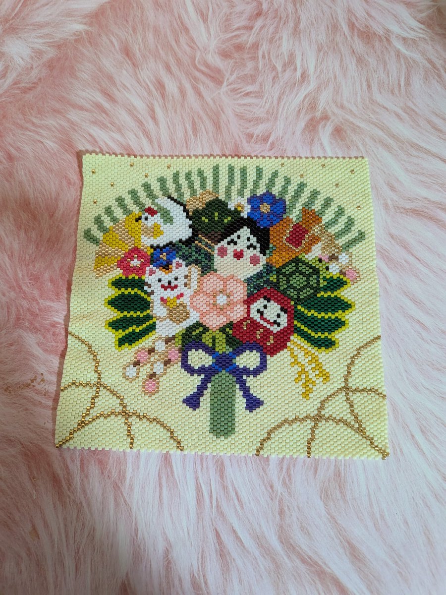 myarook's tweet photo. 明けましておめでとうございます。

貴和製作所さんの
開運招福　お正月熊手飾り　です。

今年はもう少し
ポストしていけたらなと
思っています。

今年もよろしくお願い致します。

#貴和製作所
#ペヨーテステッチ https://t.co/197m2UuisV